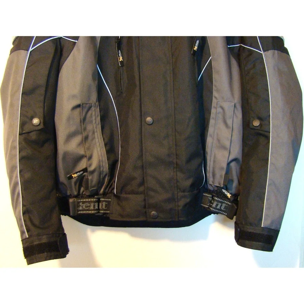 NEW! Xelement Motorcycle Jacket BIG & TALL Black/Gray Zip Out Liner SIZE 3XL  AC - Picture 8 of 15